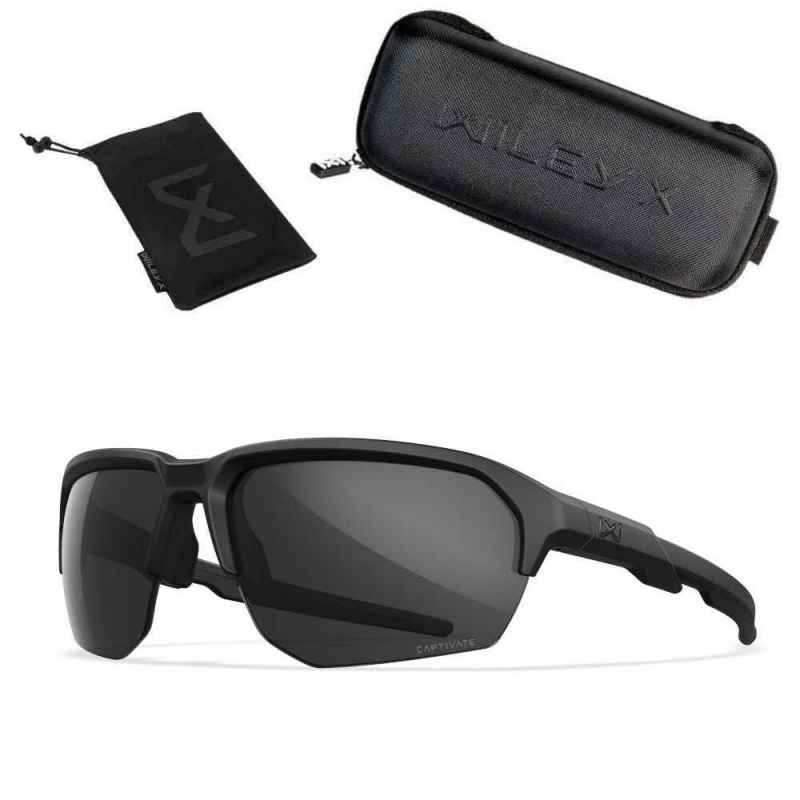 Wiley X Jakl Captivate Grey Matte Black Frame