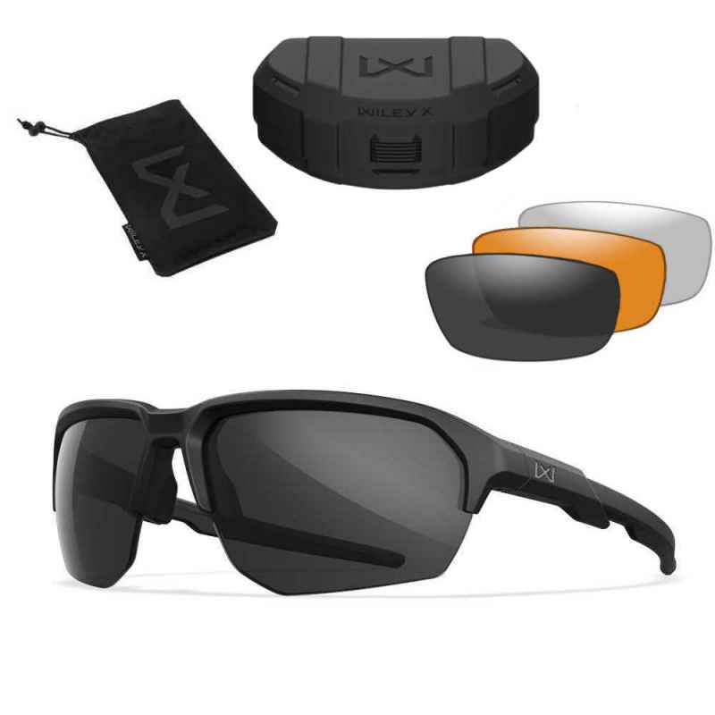 Wiley X Jakl Clear/Grey/Light Rust Matte Black Frame