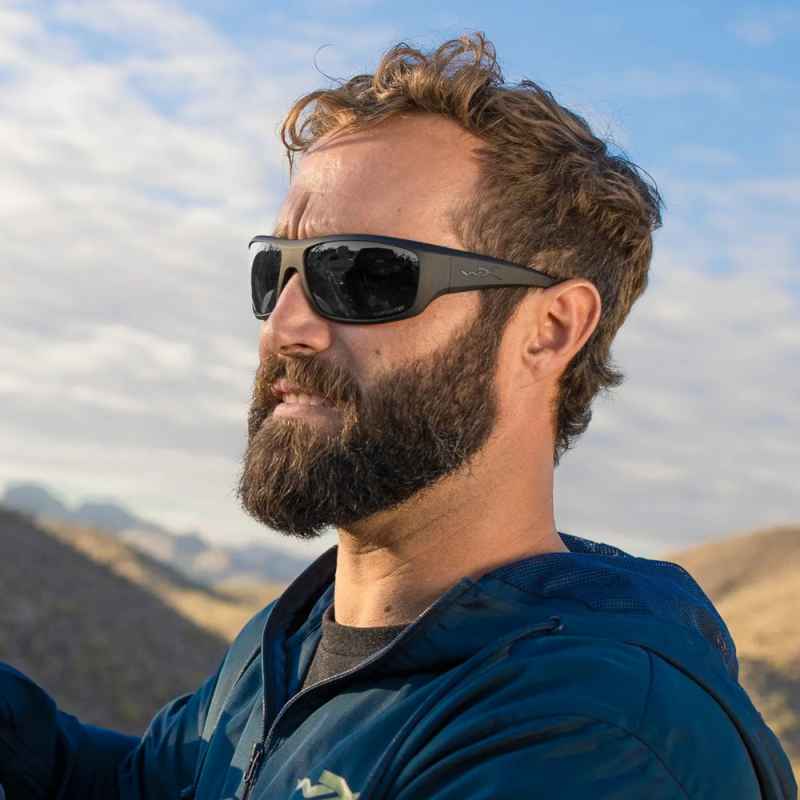 Wiley X - WX Omega Captivate Grey Matte Black Frame  Sunglasses