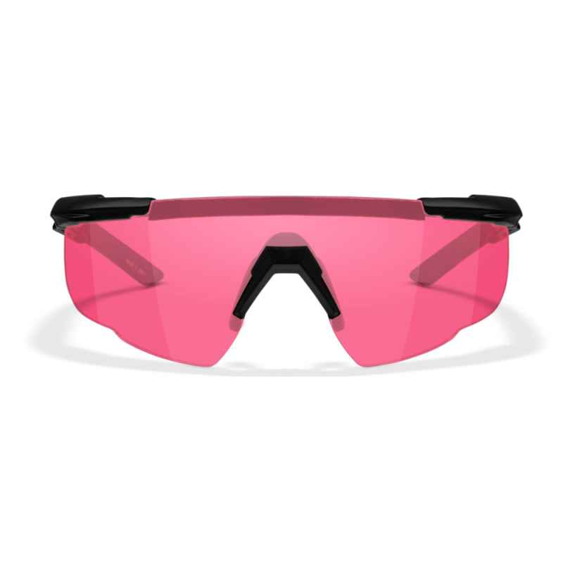 Wiley X - WX Saber Advanced Vermillion Matte Black Frame Safety Glasses