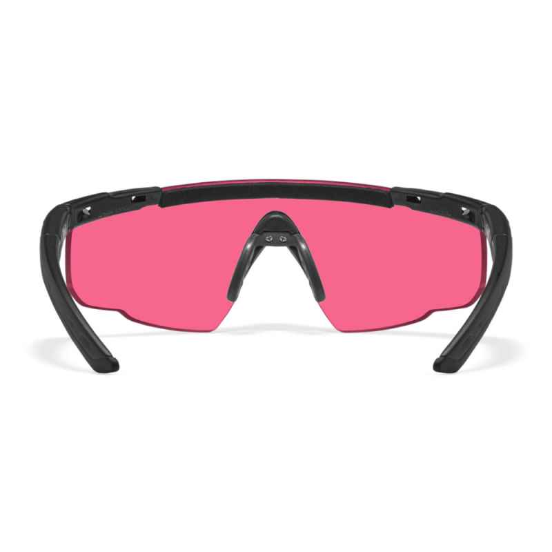 Wiley X - WX Saber Advanced Vermillion Matte Black Frame Safety Glasses