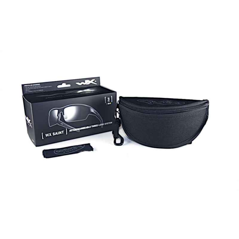 Wiley X - WX Saint Smoke Grey /Clear/Light Rust Matte Black Frame Sonnenbrille