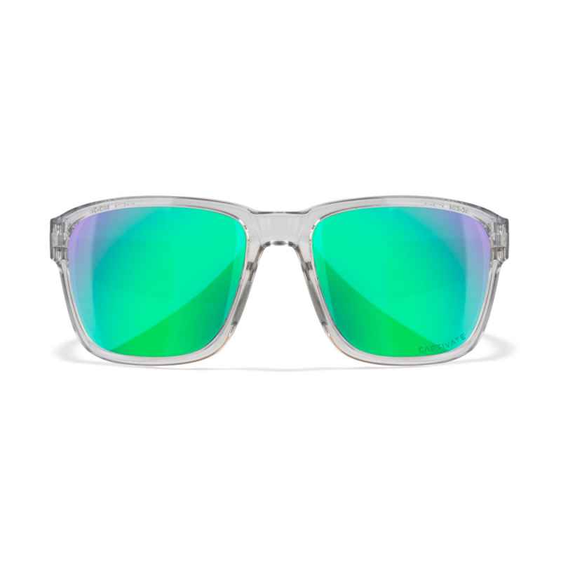 Wiley X - Trek Captivate Green Mirror Gloss Crystal Light Grey Frame Sonnenbrille