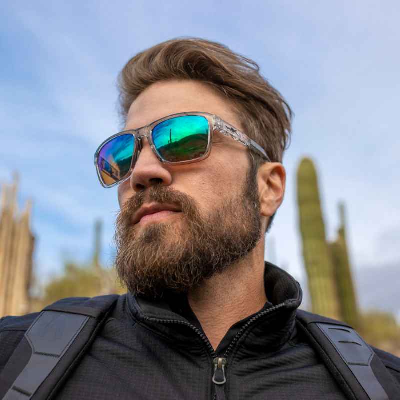 Wiley X - Trek Captivate Green Mirror Gloss Crystal Light Grey Frame Sonnenbrille