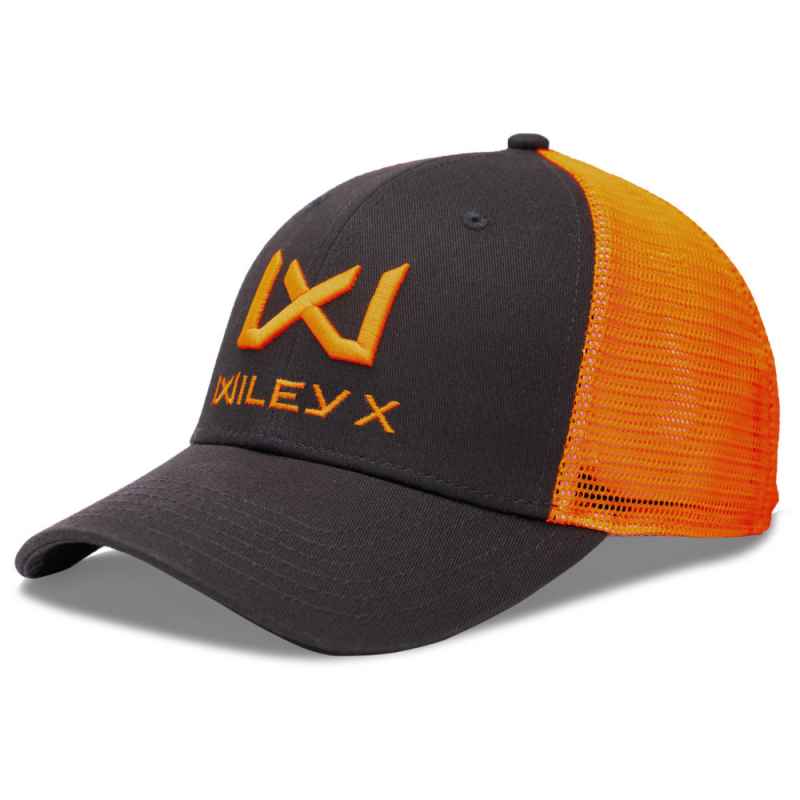 Wiley X Trucker Cap - Dunkelgrau-Signal Orange-Signal Orange