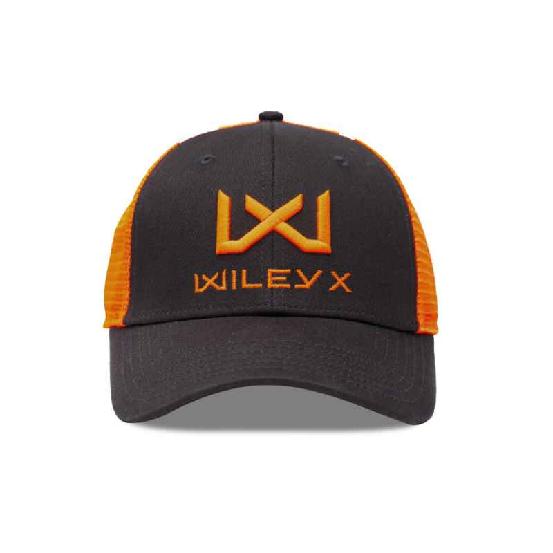 Wiley X Trucker Cap - Dark Grey-Signal Orange-Signal Orange