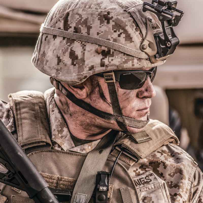 Wiley X - Valor 2.5 Black Ops Smoke Grey Matte Black Frame  Sunglasses