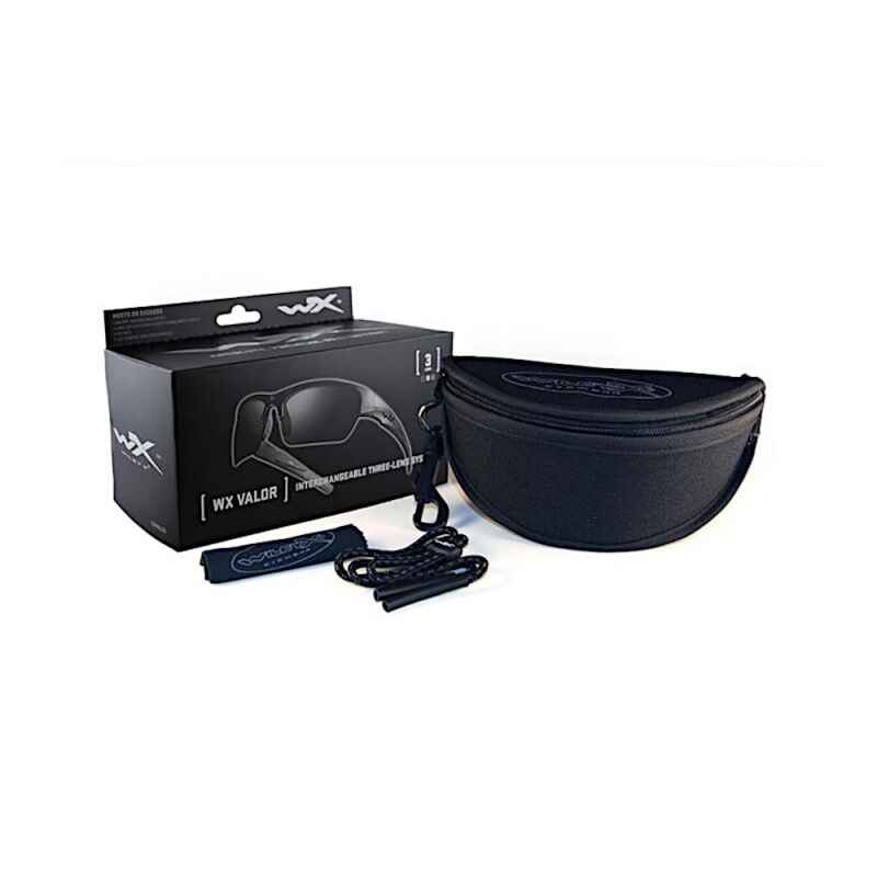 Wiley X - Valor 2.5 Grey, Clear Light Rust Matte Black Frame  Sunglasses