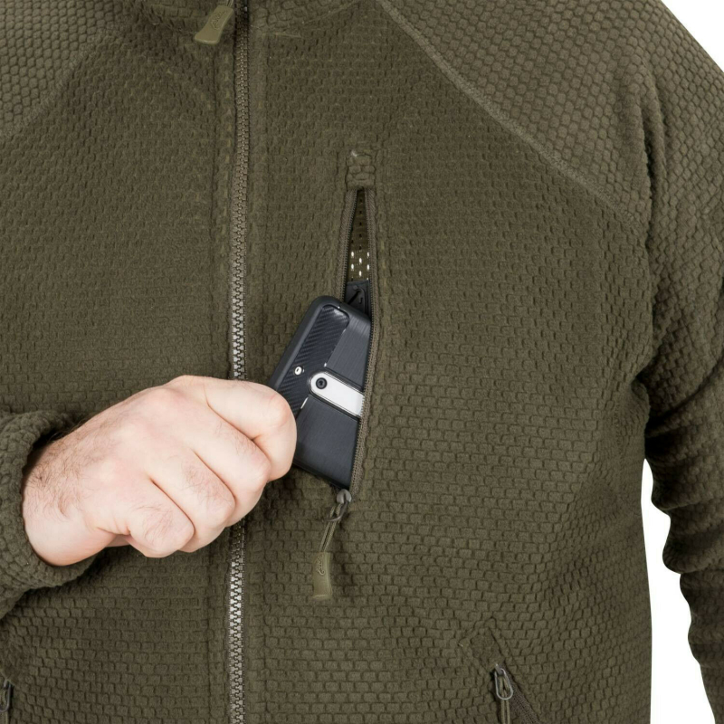 HELIKON TEX ALPHA TACTICAL Grid LWH OUTDOOR FLEECE Veste Jacket Shadow Grey