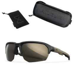 Wiley X Jakl Captivate Tungsten Mirror Matte Black/Tan Frame
